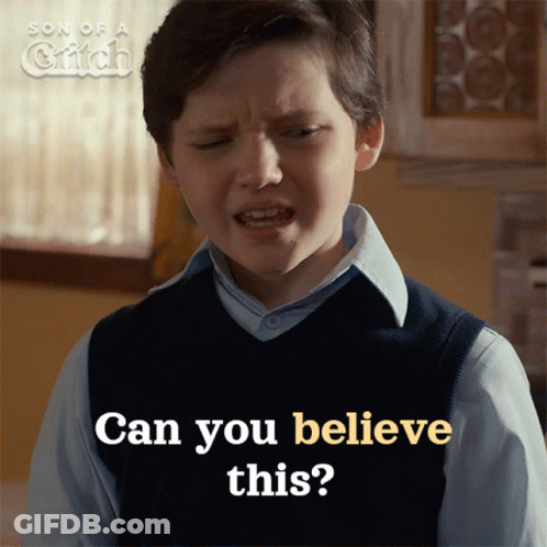 Boy Asking Can He Believe This Son Of A Catch GIF
