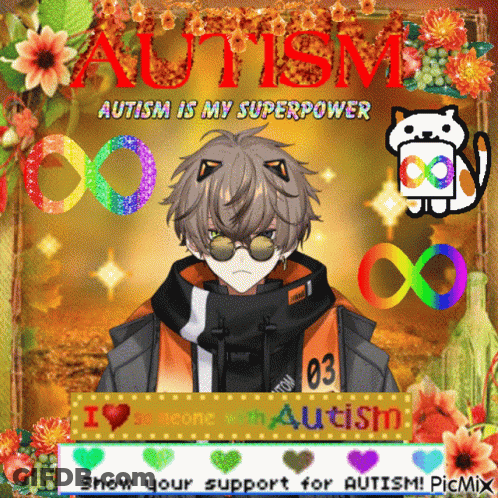 Boy Autism Is My Superpower GIF