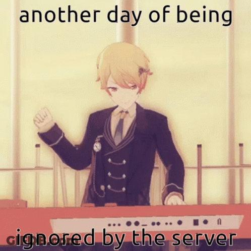 Boy Being Ignored By Server GIF
