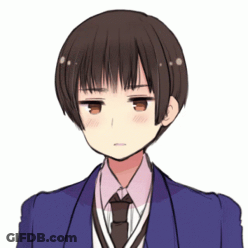 Boy Blue Jacket And Tie With Brown Eyes GIF