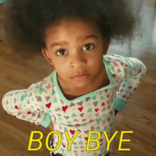 Boy Bye Little Girl Walking Out GIF