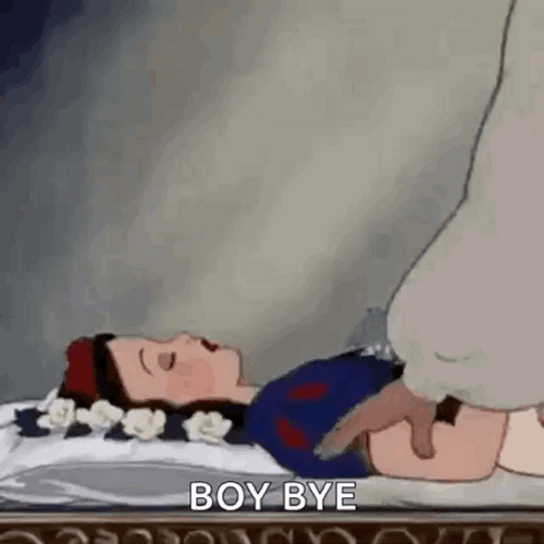 Boy Bye Prince Charming Kissing Snow White GIF