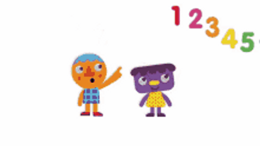 Boy Counting Numbers Animation GIF