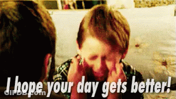 Boy Covering Face With Hands I Hope Your Day Gets Better GIF