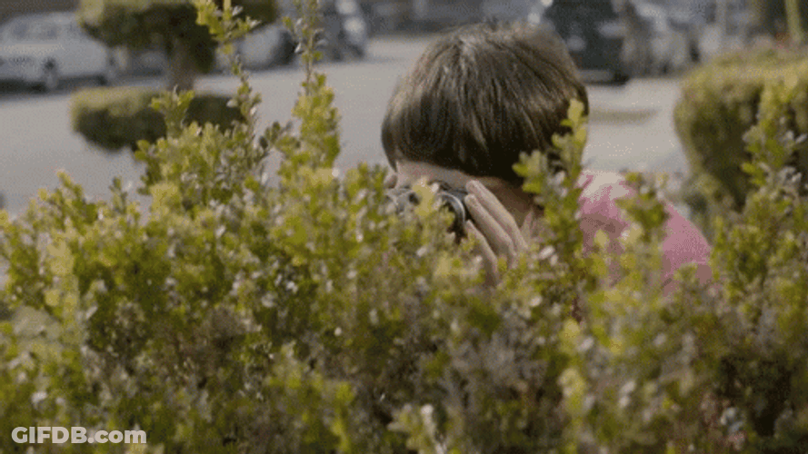 Boy Creep Using Telescope GIF
