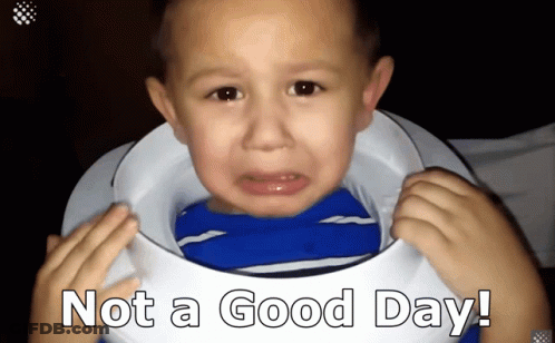 Boy Crying On Toilet With Not A Good Day GIF