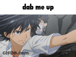 Boy Dabbing Saying Dab Me Up GIF