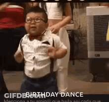 Boy Dancing At Birthday Party GIF