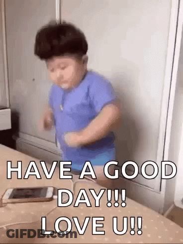 Boy Dancing Saying Have A Good Day GIF