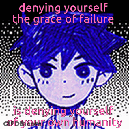 Boy Denying Yourself The Grace Of Failure GIF