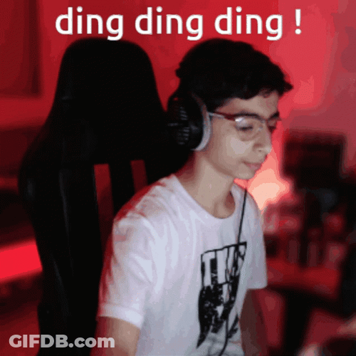Boy Ding Ding Ding Times Up GIF