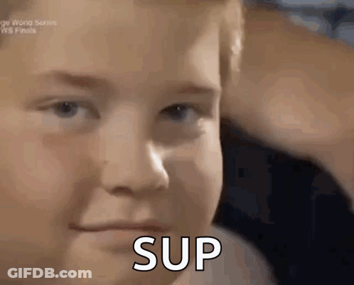 Boy Face Close Up Saying Sup GIF