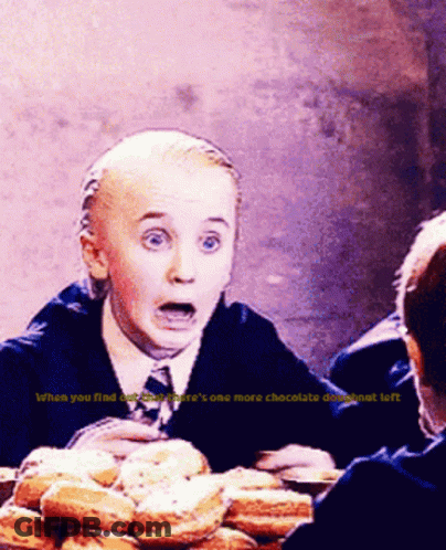 Boy Finding One More Chocolate Doughnut GIF