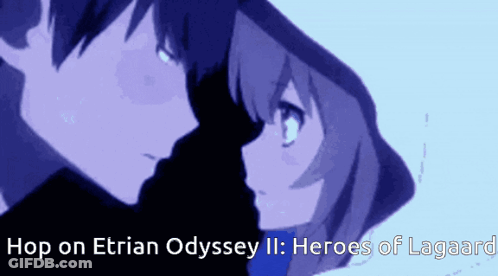 Boy Girl Hop Etrian Odyssey II Heroes Lagaard GIF