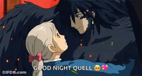 Boy Girl Looking At Each Other Good Night Quell GIF