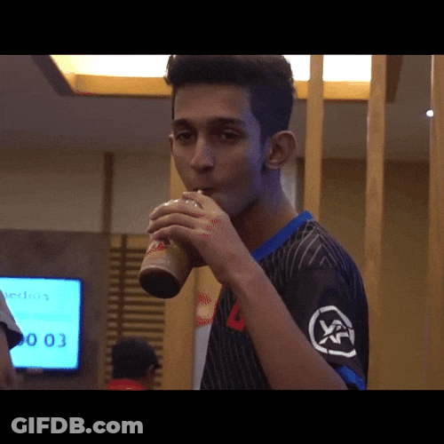 Boy Happy Sip Chocolate Milkshake GIF