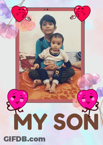Boy Holding Baby My Son GIF