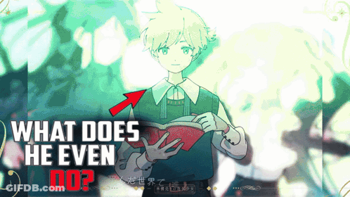 Boy Holding Book Saying What Does He Even Do GIF