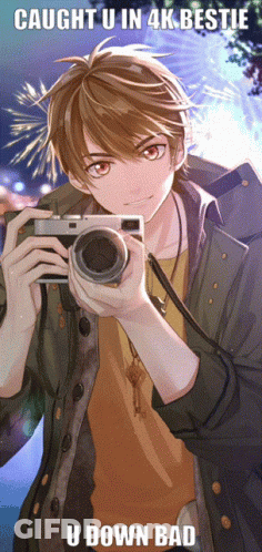 Boy Holding Camera Saying Caught U In 4K Bestie U Down Bad GIF