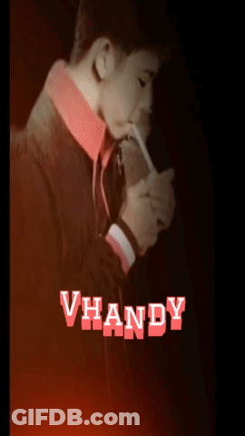 Boy Holding Cell Phone With Vhandy GIF