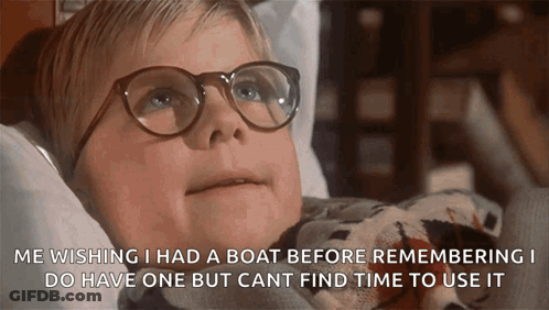 Boy In Bed Wishing He Had A Boat Before Remembering GIF