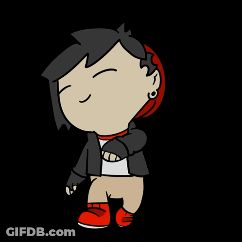Boy In Black Jacket GIF