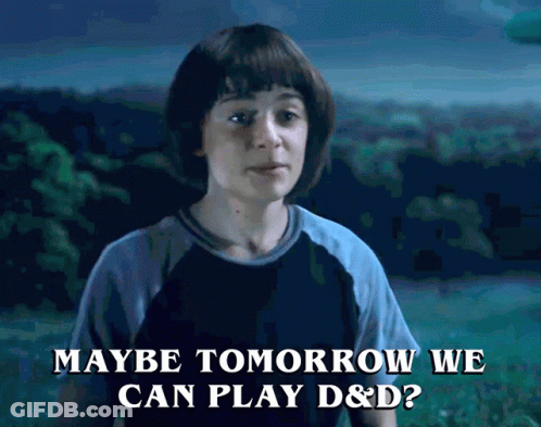 Boy In Black Shirt Says Maybe Tomorrow We Can Play D&D GIF