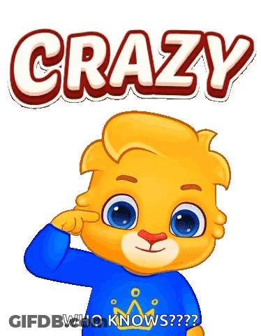 Boy In Blue Shirt And Crown Crazy Who Knows GIF