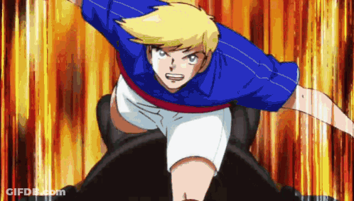 Boy In Blue Shirt And White Shorts Jumping GIF