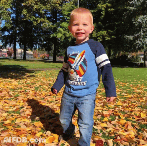 Boy In Blue Shirt Saying Rocket Science GIF