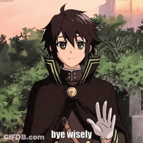 Boy In Cape Saying Bye Wisely GIF