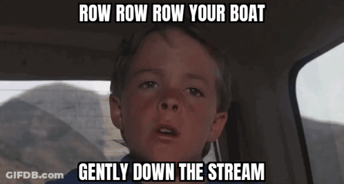 Boy In Car Row Row Row Your Boat GIF