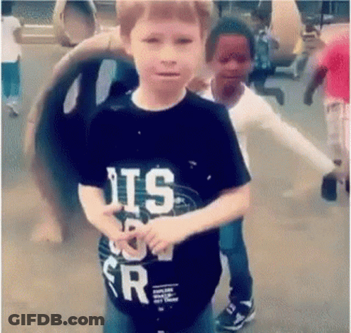 Boy In Cool T-Shirt Standing Next To Friend GIF