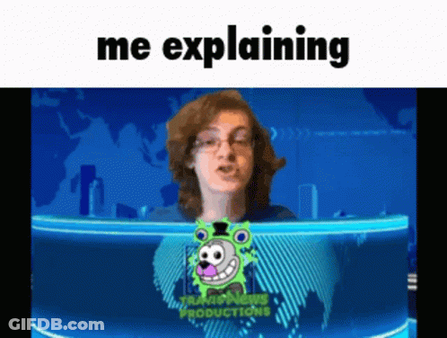 Boy In Front Of Screen Saying Me Explaining GIF