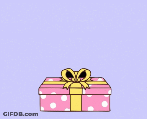 Boy In Gift Box Saying Hbd Ovi GIF