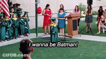Boy In Graduation Cap And Gown Speaking GIF