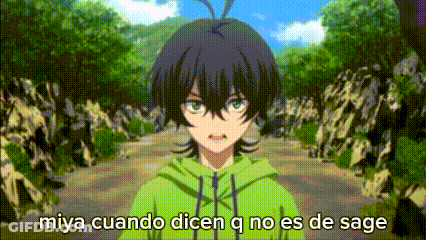 Boy In Green Hoodie Standing On Dirt Road Next To Forest GIF