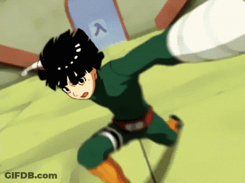 Boy In Green Outfit With Letter A On Door GIF