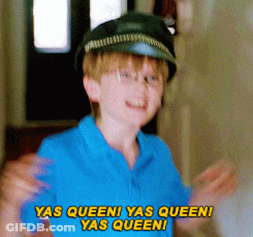 Boy In Hat Saying Yas Queeni GIF