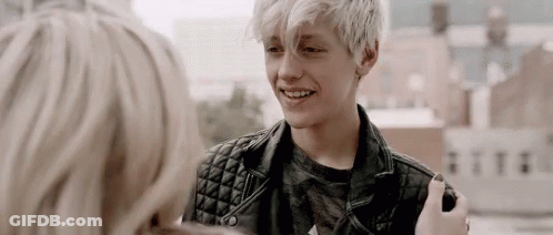 Boy In Leather Jacket Smiling GIF
