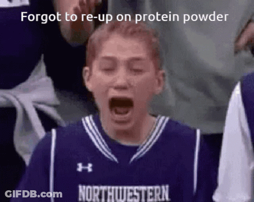 Boy In Northwestern Jersey Yawning GIF