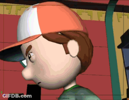 Boy In Orange Hat GIF