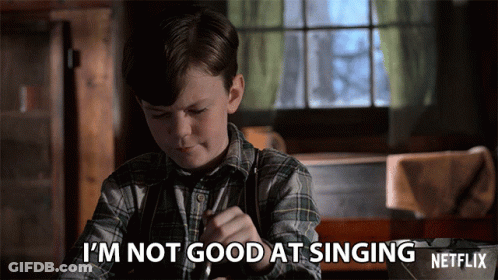 Boy In Plaid Shirt Says I'm Not Good At Singing Netflix GIF
