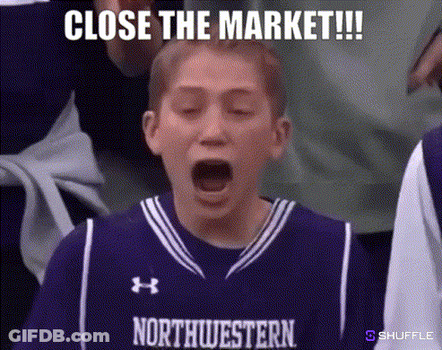 Boy In Purple Northwestern Jersey Yawning GIF