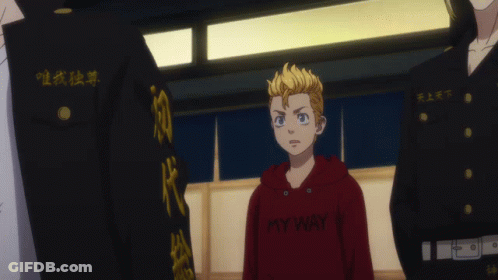 Boy In Red Hoodie With My Way GIF