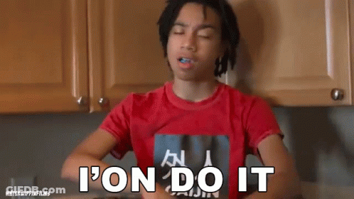 Boy In Red Shirt Brushing Teeth GIF