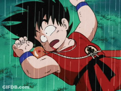 Boy In Red Shirt Saying Goku GIF