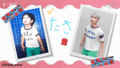 Boy In Saint Laurent Shirt Standing Next To Another Boy GIF
