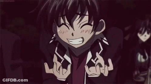 Boy In School Uniform Making Funny Face GIF