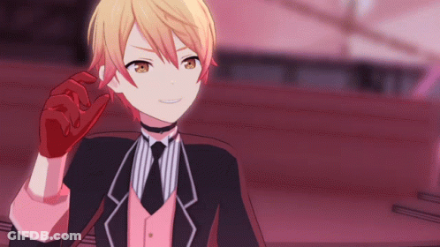 Boy In Suit And Tie Smiling And Waving GIF